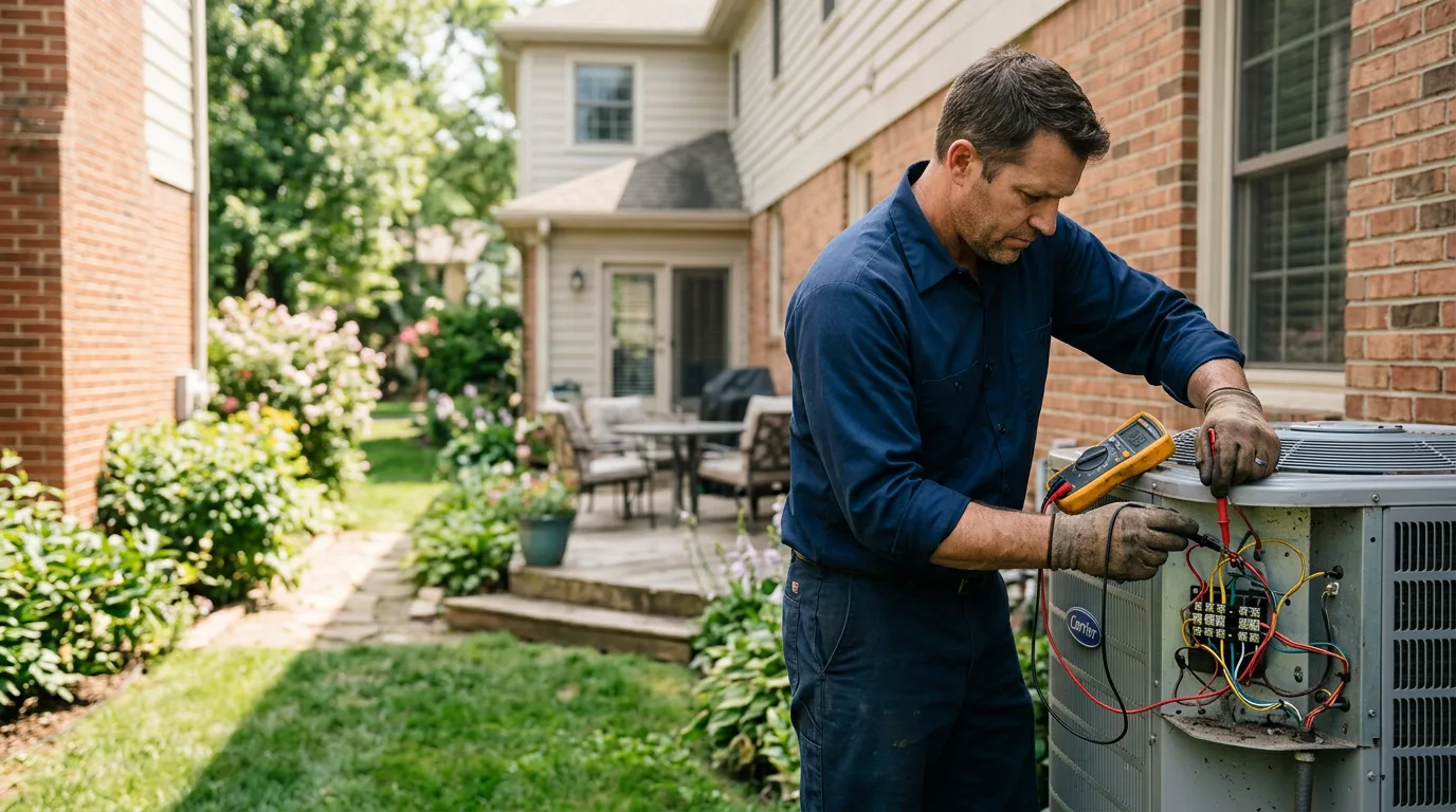 HVAC technician working near Buffalo Junction, VA